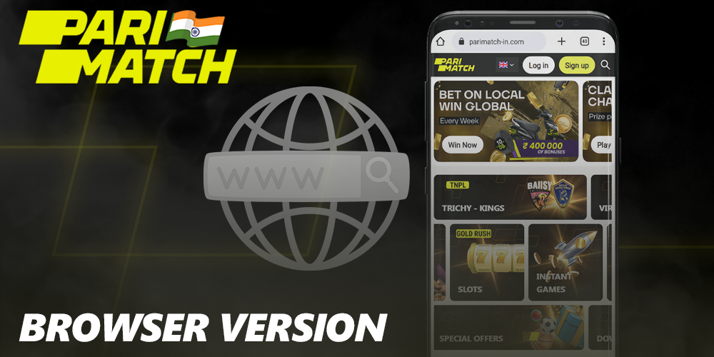 Parimatch mobile browser version