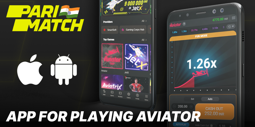 Parimatch App for playing Aviator