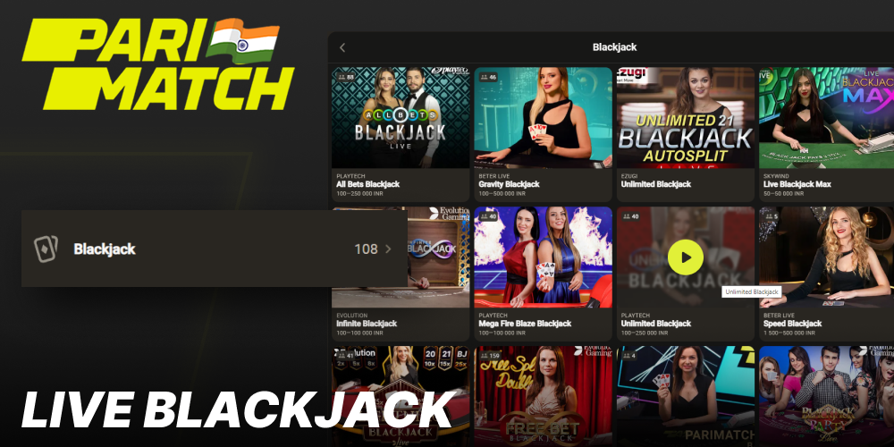 Parimatch Live Blackjack