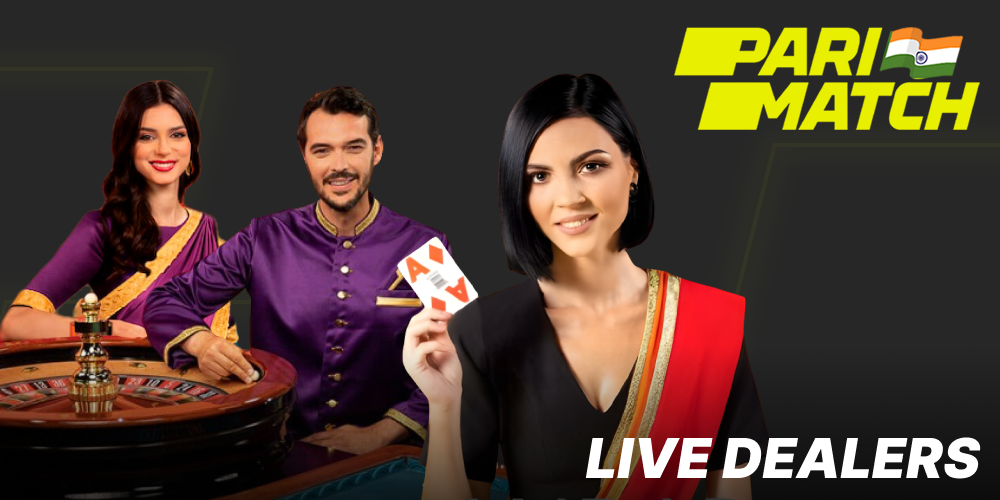 Live croupiers at Parimatch casino