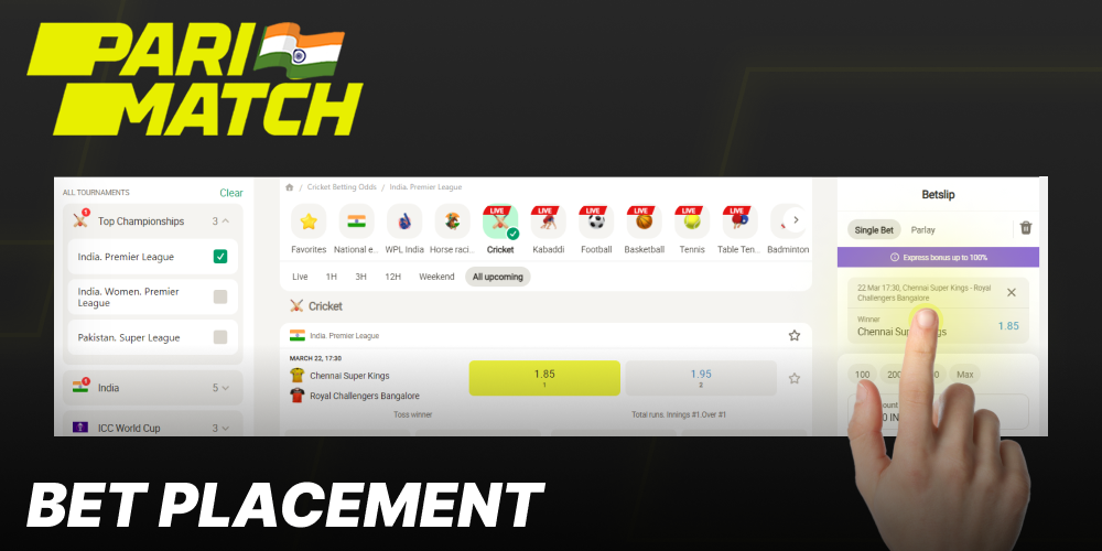 How to bet on cricket at Parimatch