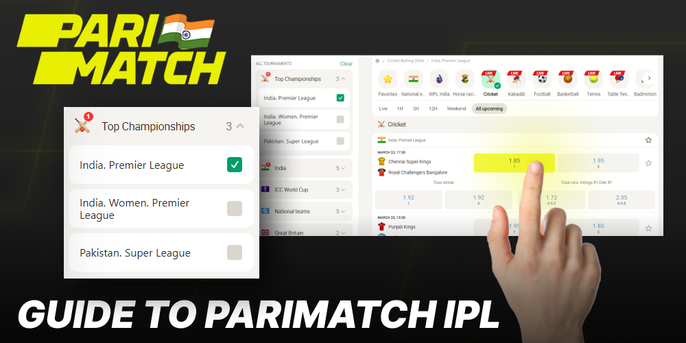 How to bet on IPL at Parimatch