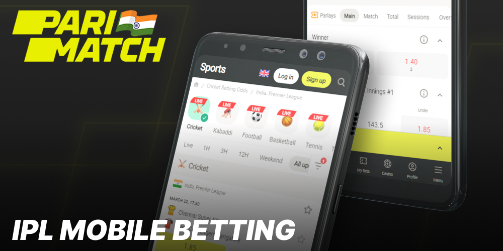 Mobile IPL betting at Parimatch